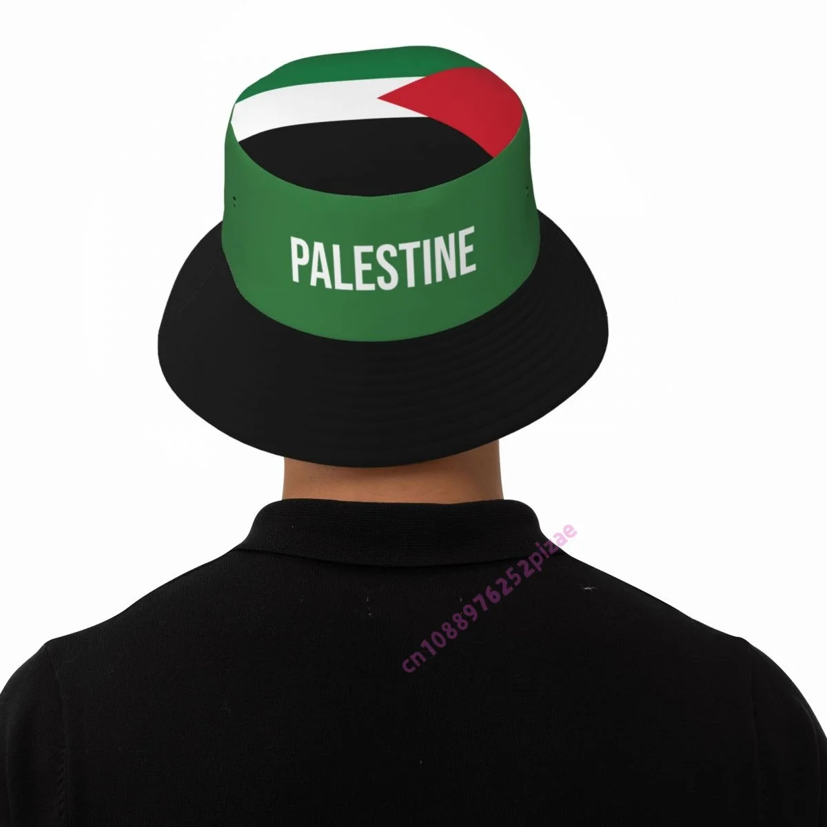 Palestine 3D Flag Men Women Soccer Bucket Hat Outdoor Sun Protection Cap Breathable Mesh For Fisherman Camping Hiking view 6