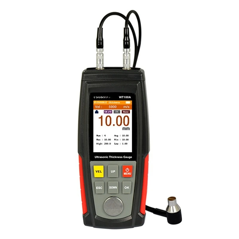 WT100A ultrasonic thickness gauge, non-destructive testing, measuring thickness range: 1.00~ 225.0