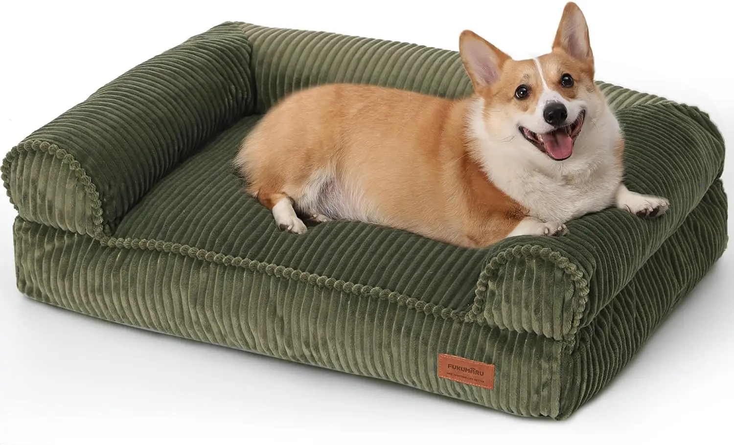 

Cute Dog Bed, Waterproof Corduroy Dogs Couch, 36in Orthopedic Pet Sofa for Medium to Large Dogs Dog, Warm Cotton Pet Bed with