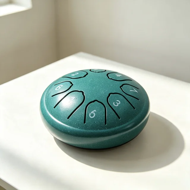 Miwayer 8 Tone 4.5 Inch Steel Tongue Drum Mini Handpan with Mallets Portable Meditation Percussion Instrument 6