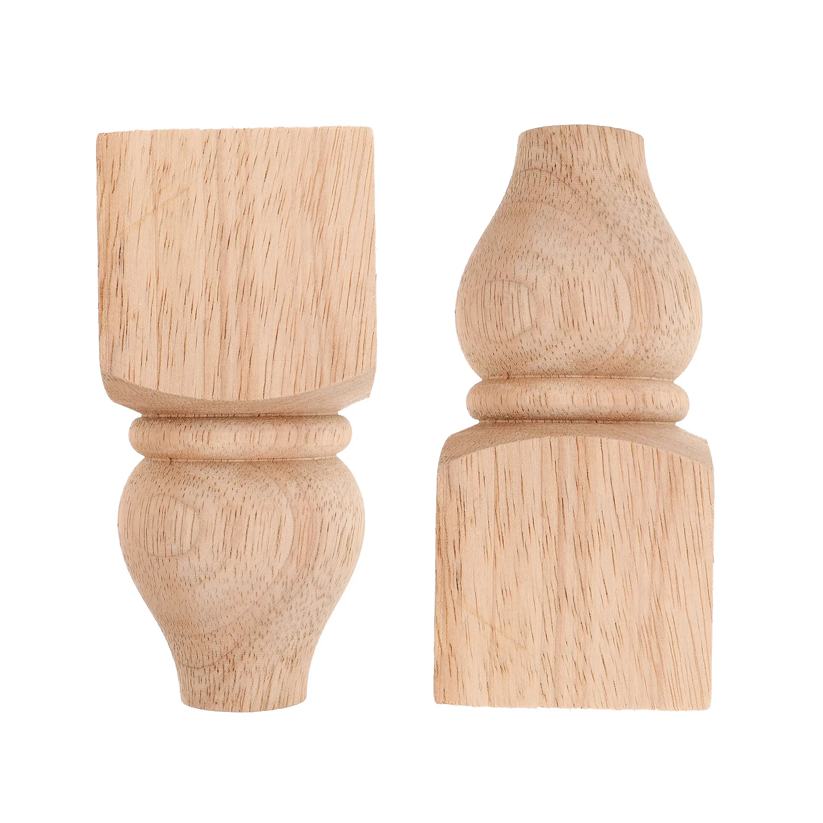 

2Pcs Wooden Furniture Legs Unfinished Replacement Sofa Feet Couch Legs for Chair Cabinet Coffee Table Feet