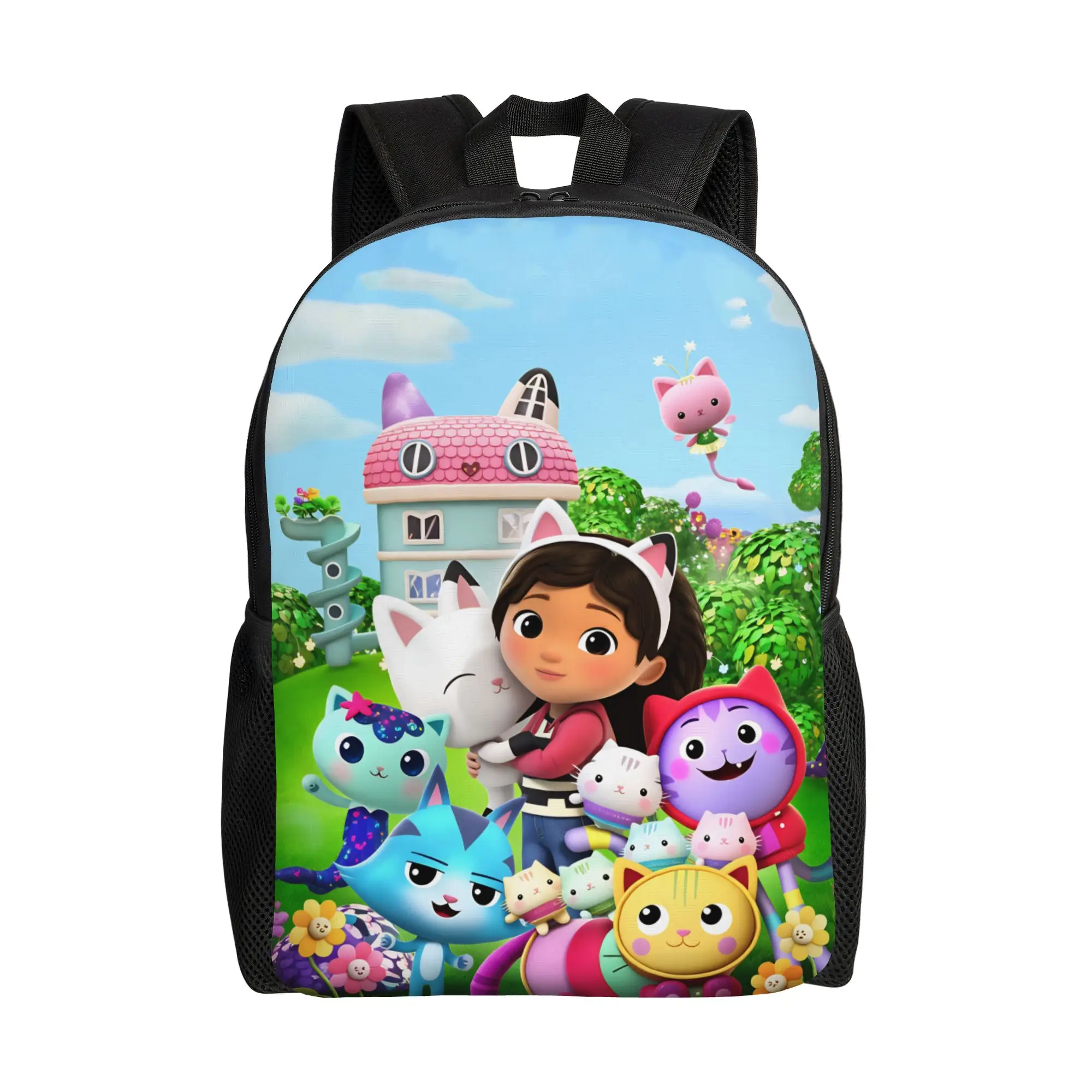 

Gabby's Dollhouse Backpack Student Pattern Backpacks Polyester Kawaii School Bags College Design Rucksack