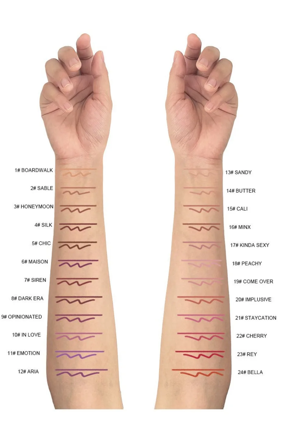 กันน้ํา Lip Liner ดินสอฉลากส่วนตัว Matte Long Lasting ลิปสติก Sharpener โลโก้ที่กําหนดเองมังสวิรัติขายส่งแต่งหน้า