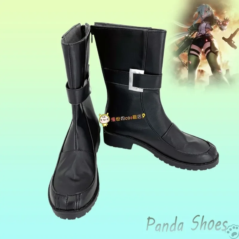 Shino épée Art en ligne Cosplay chaussures Anime SAO longues Cos bottes bande dessinée Asada Shino Cosplay Costume accessoire chaussures pour la fête d'halloween