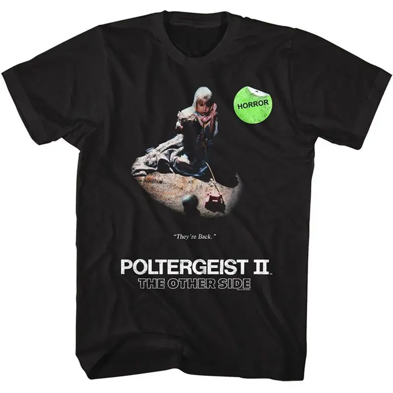 

Poltergeist Video Cassette Cover Black Adult T-Shirt