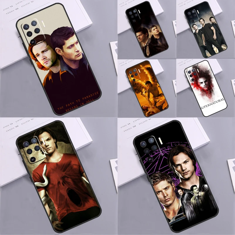 SUPERNATURAL SAM DEAN CASTIEL Case For OPPO A76 A96 A78 A98 A15 A16 A17 A77 A94 A74 A53 A54 A57 S A5 A9 A91 A93 A52 A72