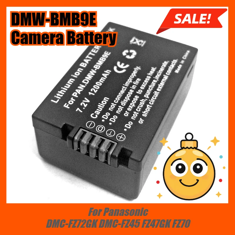 

7,2 В 1200 мАч DMW-BMB9E аккумулятор для камеры Panasonic DMC-FZ72GK DMC-FZ45 FZ47GK FZ70