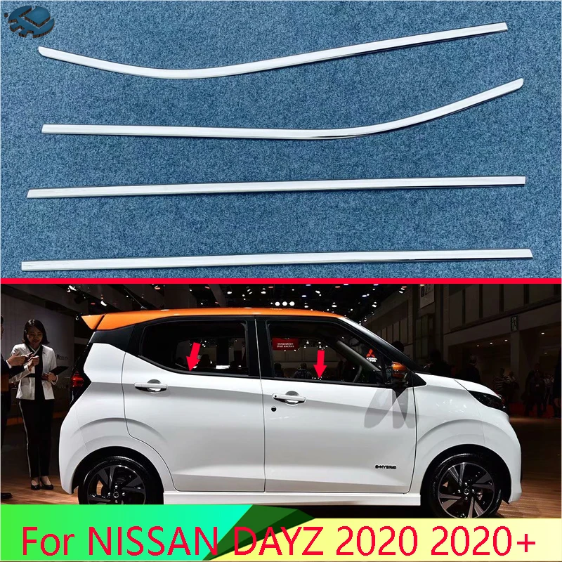 

Для NISSAN DAYZ 2020+ автомобильные аксессуары, Стайлинг кузова, палка из нержавеющей стали, оконный гарнир, накладка на окно