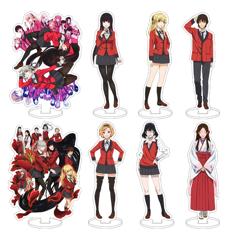 Kakegurui Anime Merch Desktop Ornaments Yumeko Jabami Mary Saotome Kirari Momobami Acrylic Stand Model Plate Keychain Jewelry