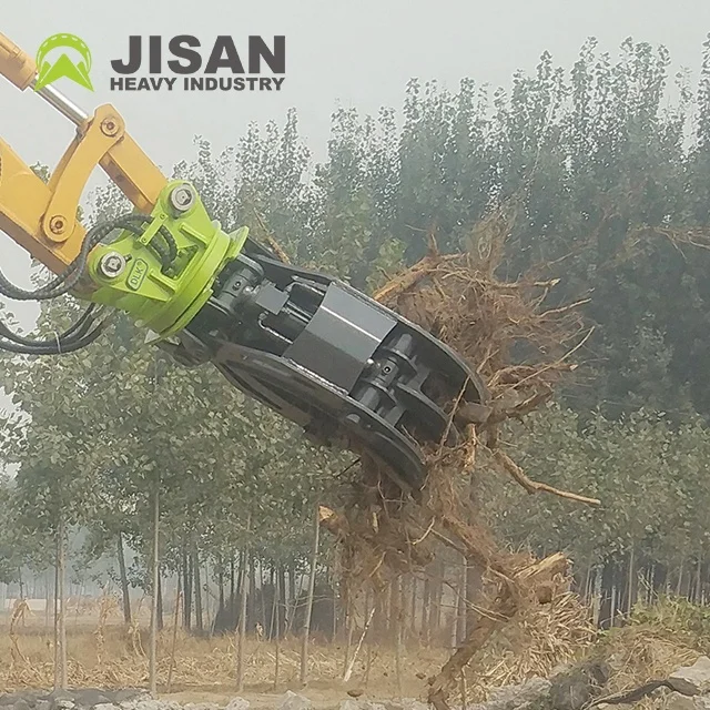 ملحقات الحفارة مشبك خشبي هيدروليكي ومشبك خردة مشبك الصخور