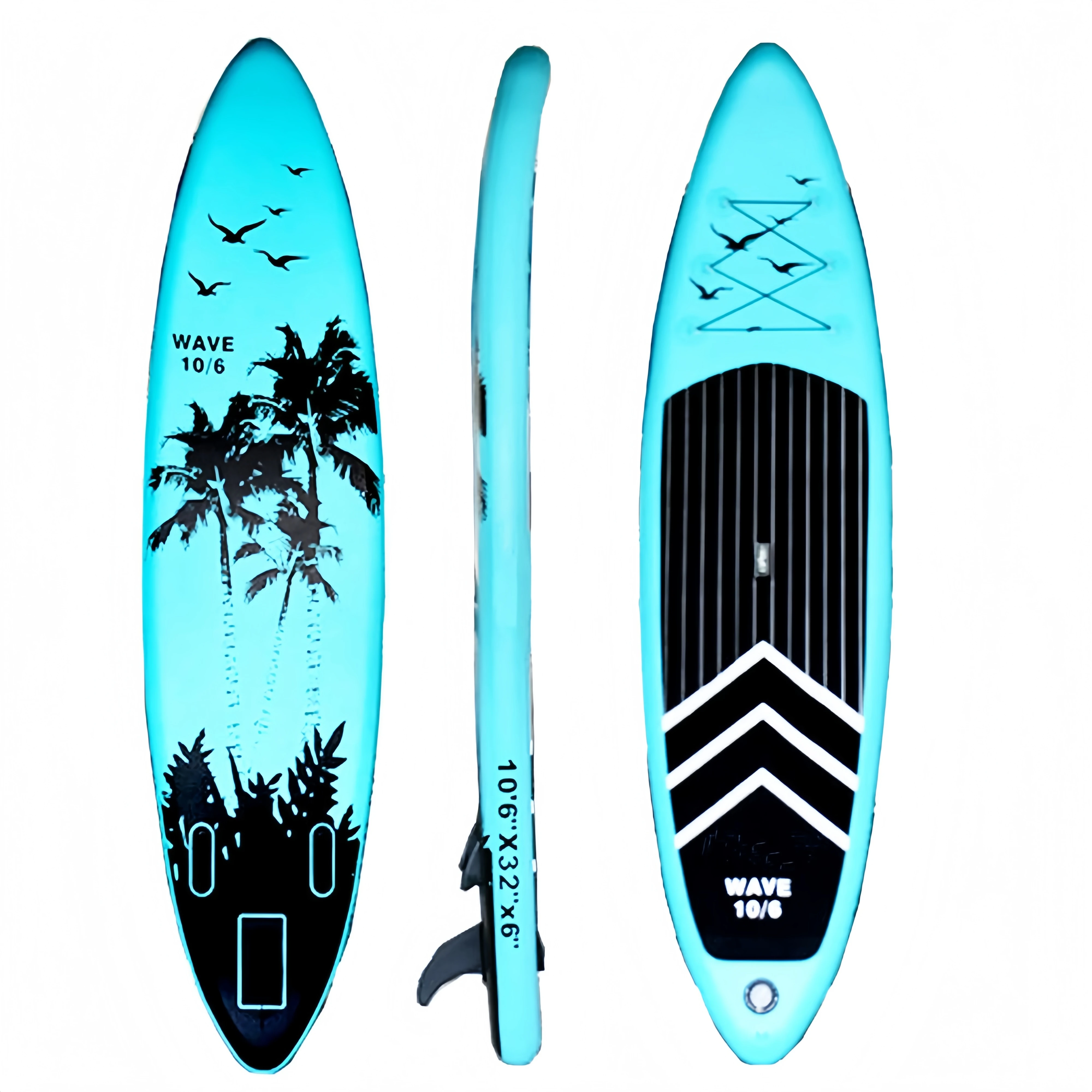 

10.5ft Surfboards Paddle Board Green stand up paddle board inflatable Wholesale Tabla Surf Water