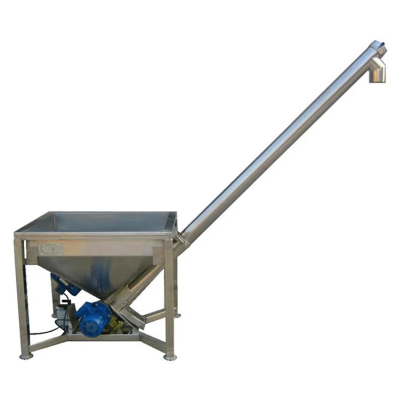 

Stainless steel conveyor, small dragon hoist, screw feeder, feeder loading and unloading