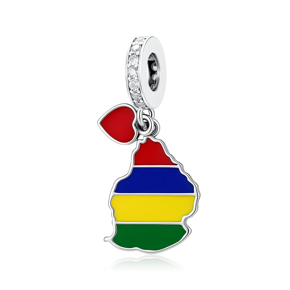 2026 New World Land Plate Flag Logo DIY Swinging Charm Pendant Fit for 3MM Original Bracelet Exquisite Jewelry Accessories