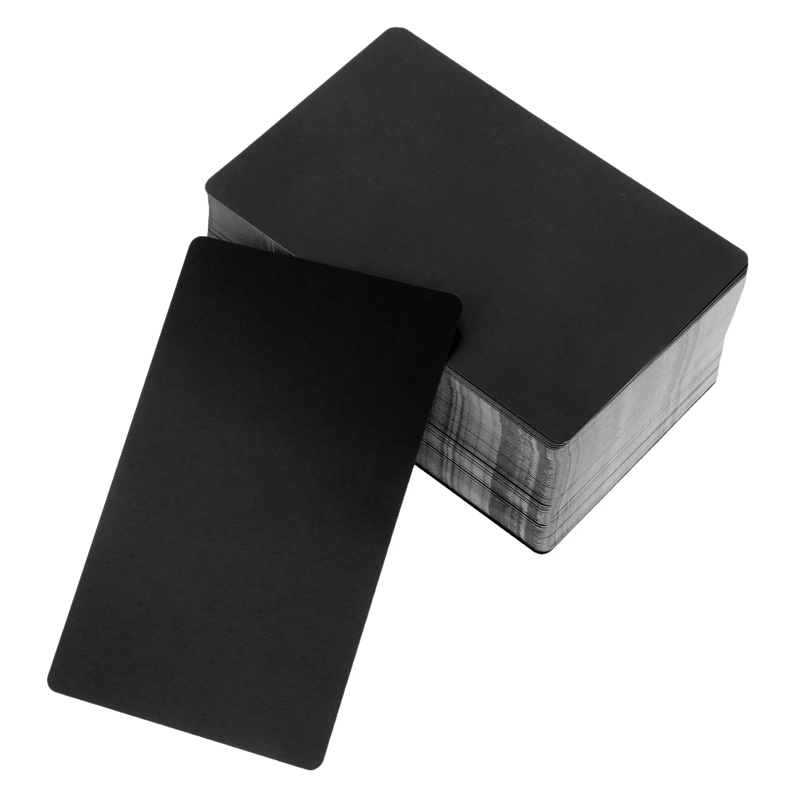 

200Pcs Metal Business Card Blanks Smooth Aluminum Alloy Sheets for DIY Engraving Stamping Sublimation Office Networking Tools