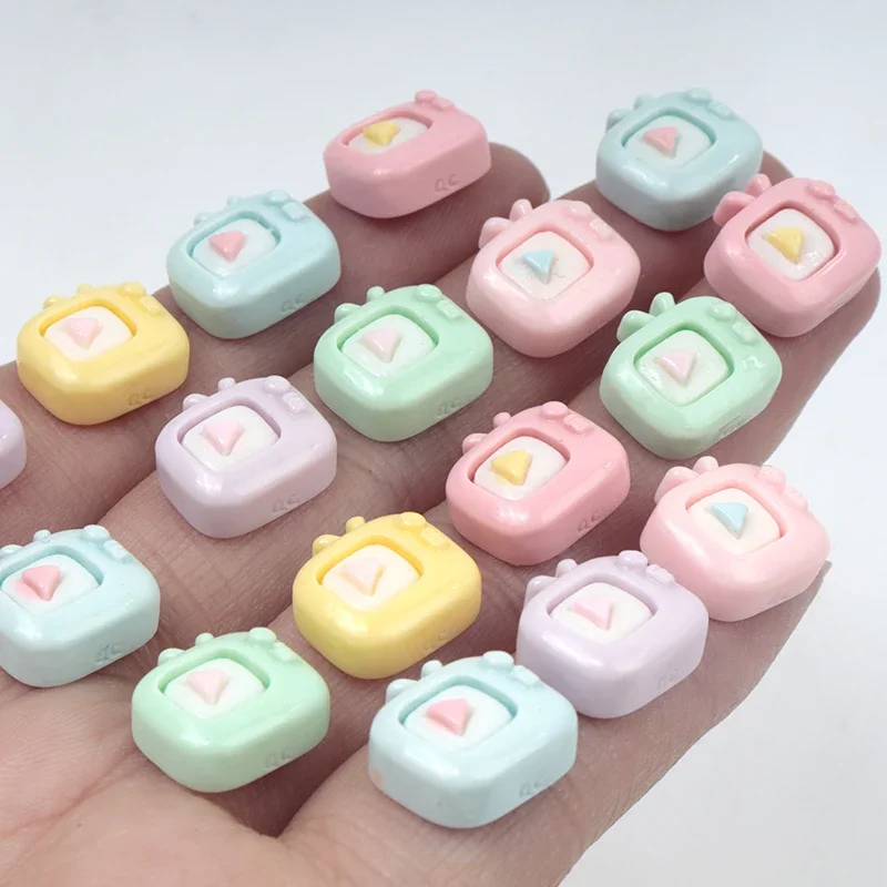 30/300Pcs Mini Resin TV Nail Art Flat Back Scrapbooking DIY Craft Phone Decor Children Hairpins Materials Accessories