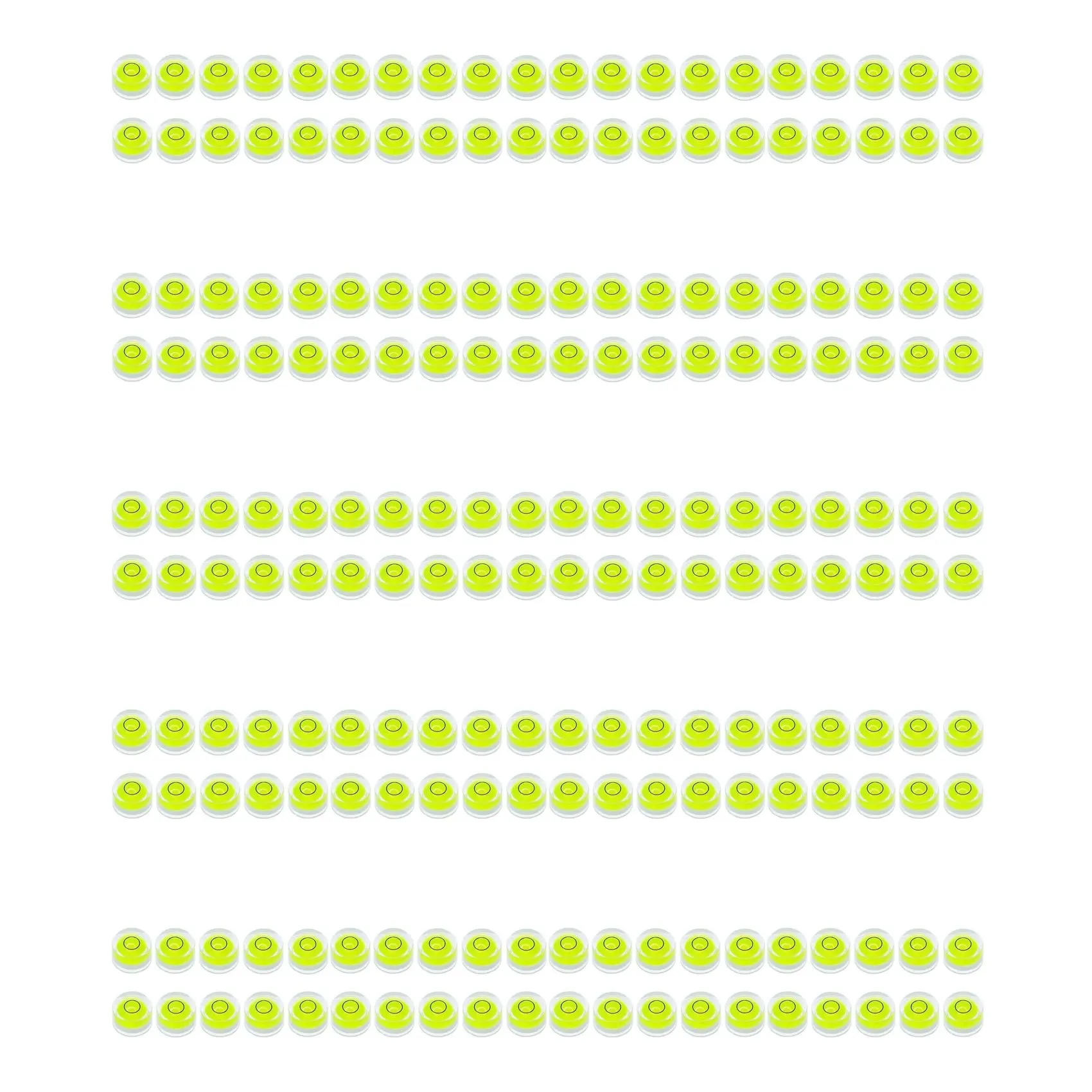 ABBP-200Pcs Mini Bubble Spirit Level 10X6mm Circular Bullseye Bubble Levels For Leveling Tripod Telescope 10X6mm