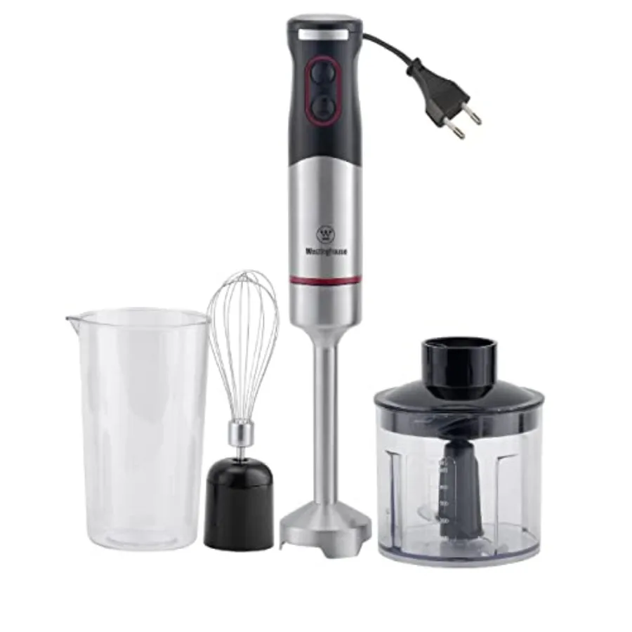 

220 Volt Hand Blender 1000W - 3 in 1 Hand blender includes blending shaft 500 ml chopper bowl 700 ml beaker and whisk-220V 240V