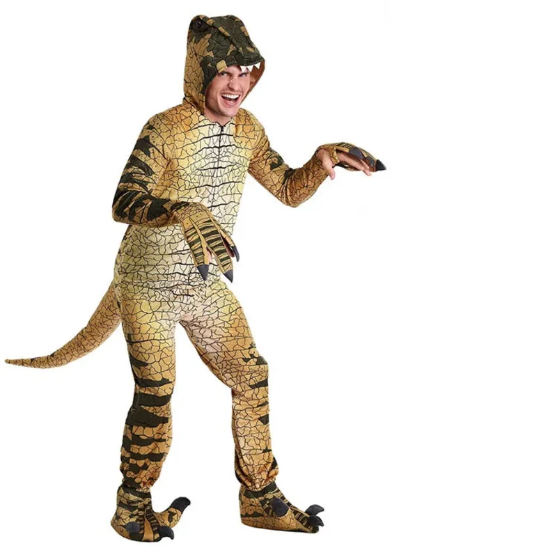 Disfraces de dinosaurio tiranosaurio para niños y adultos, disfraces de Halloween para niños, disfraz de dinosaurio, juego de simulación, traje de vestir para juegos de rol