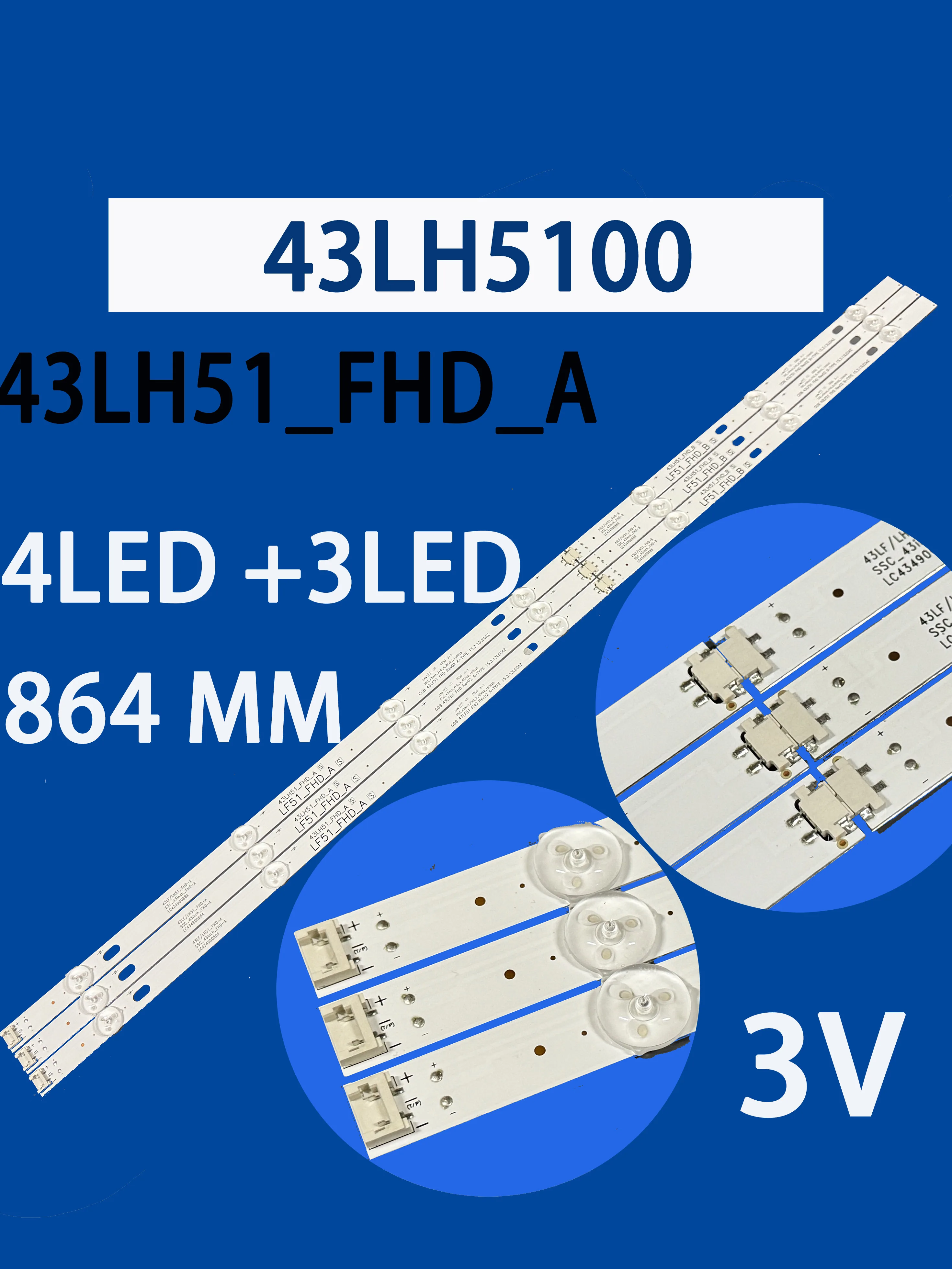 NEW LED Backlight Strip For 43LF510V 43LF5100 43LH590 43LH510V 43LH520V 43LH51_FHD_A 43LH51_FHD_B 43LJ515V 43LH570A 43LH513V