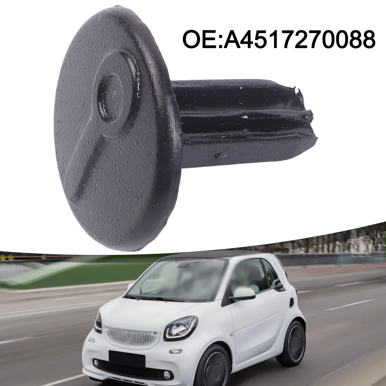 1 x Türgriffabdeckung links für Smart Fortwo 451 07-15 A4517270088, Fahrerseite, mit Schlüsselloch
