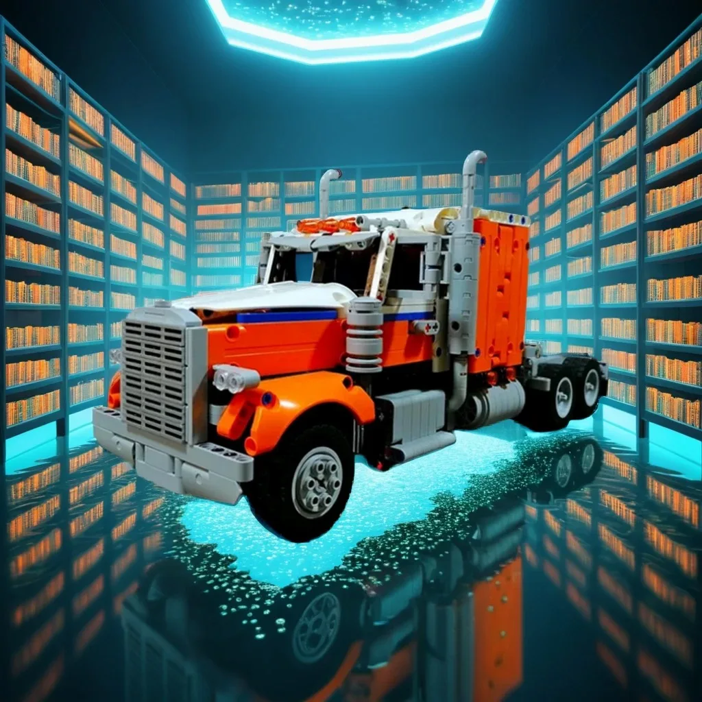 

1367PCS 42128 Alternative: American Semi-Truck MOC Technic Heavy Vehicle Model Education Building Blocks Gift