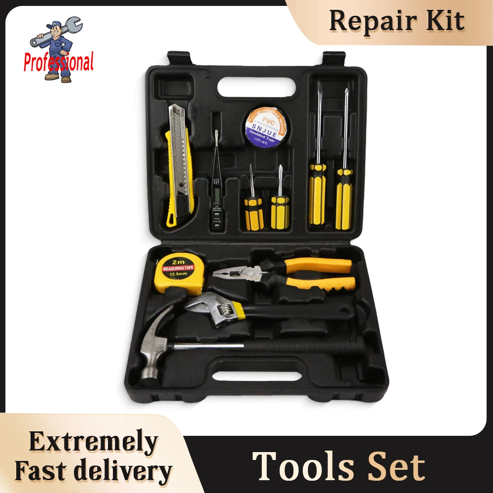 

Professional Complete Tools Set Household Hardware tool aintenance Group Repair Kit Hand Toolbox Household Hand Tools Set