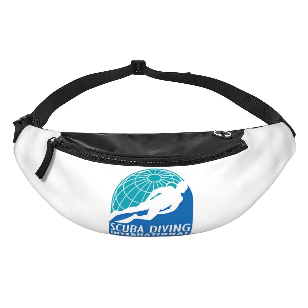 

Scuba Diving International (SDI)- Official Logo Fanny Pack Men Women Crossbody Adjustable Waist Bag Travel Running Phone Pouch