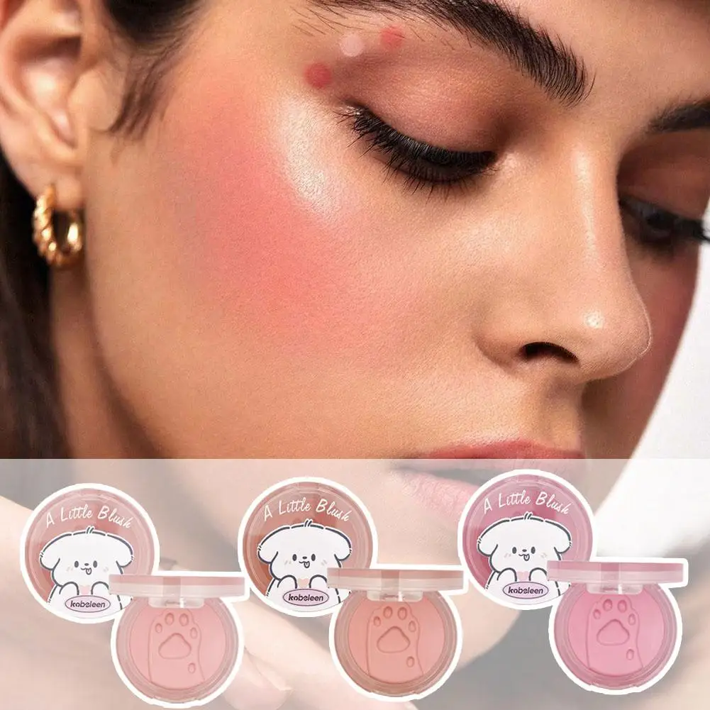 Cute Foot Print Blush Sweet Korean Girl Cheek Makeup Face Shadow Contouring Long Cosmetics Blusher Lasting U5j0