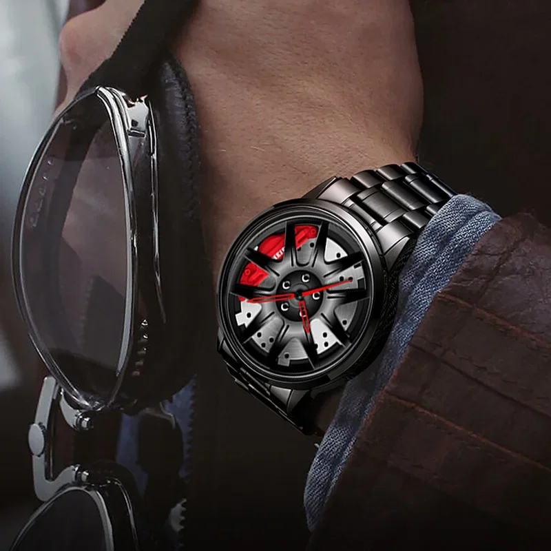 2023 New Automatic Non Mechanical Watch Men\'s Car Wheel Quartz Watch Korean Student Watch Business Watch Watches for Men