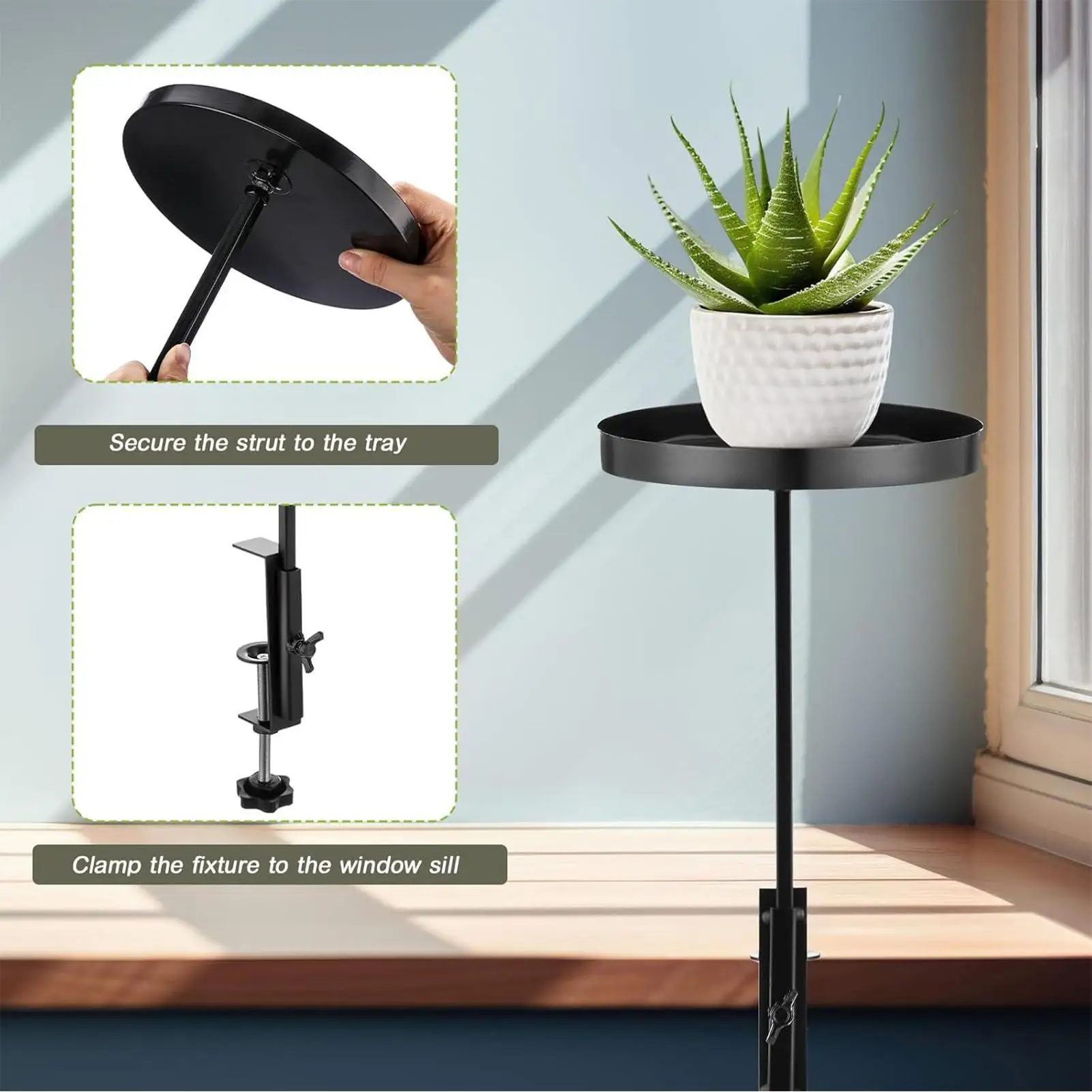 

Полка для растений на подоконнике, плавающий регулируемый металлический держатель, оконный держатель для растений, настенная полка для размножения гидропоники