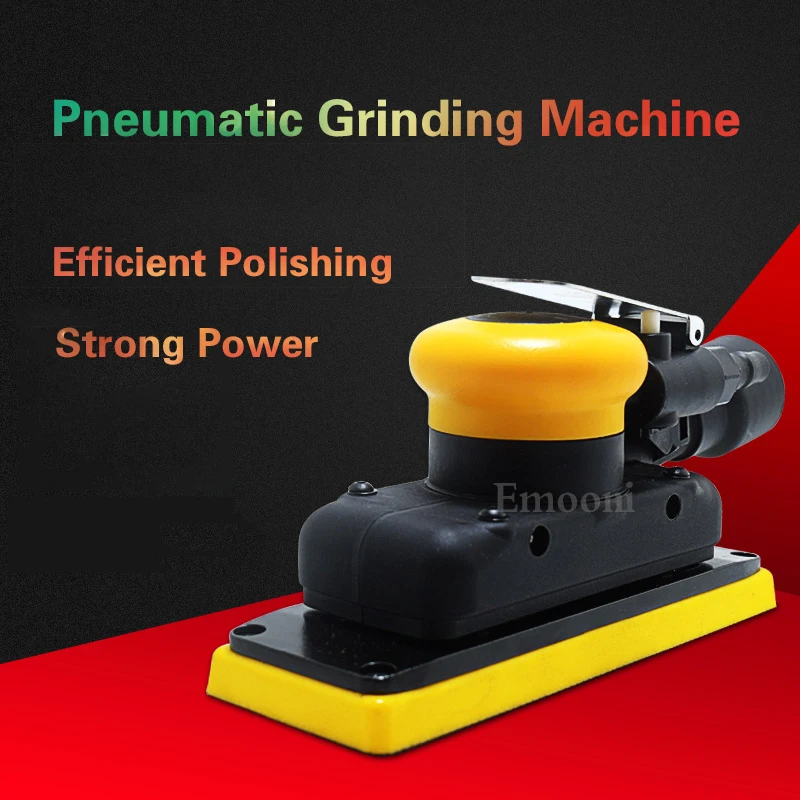 

Pneumatic Air Sander Polishing Vacuum Rectangular Sanding Machine 70x198mm Grinder for Car Paint Rust Removal Polisher Tools