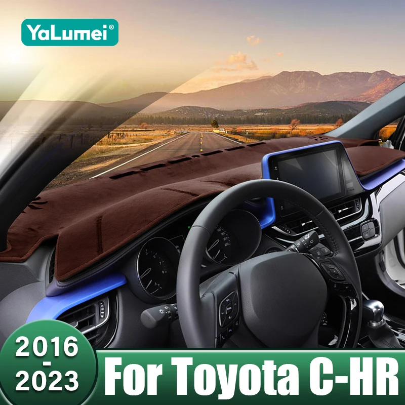 

Car Dashboard Cover Sun Shade Mat Avoid Light Pads Anti-UV Case For Toyota C-HR CHR C HR 2016 2017 2018 2019 2020 2021 2022 2023