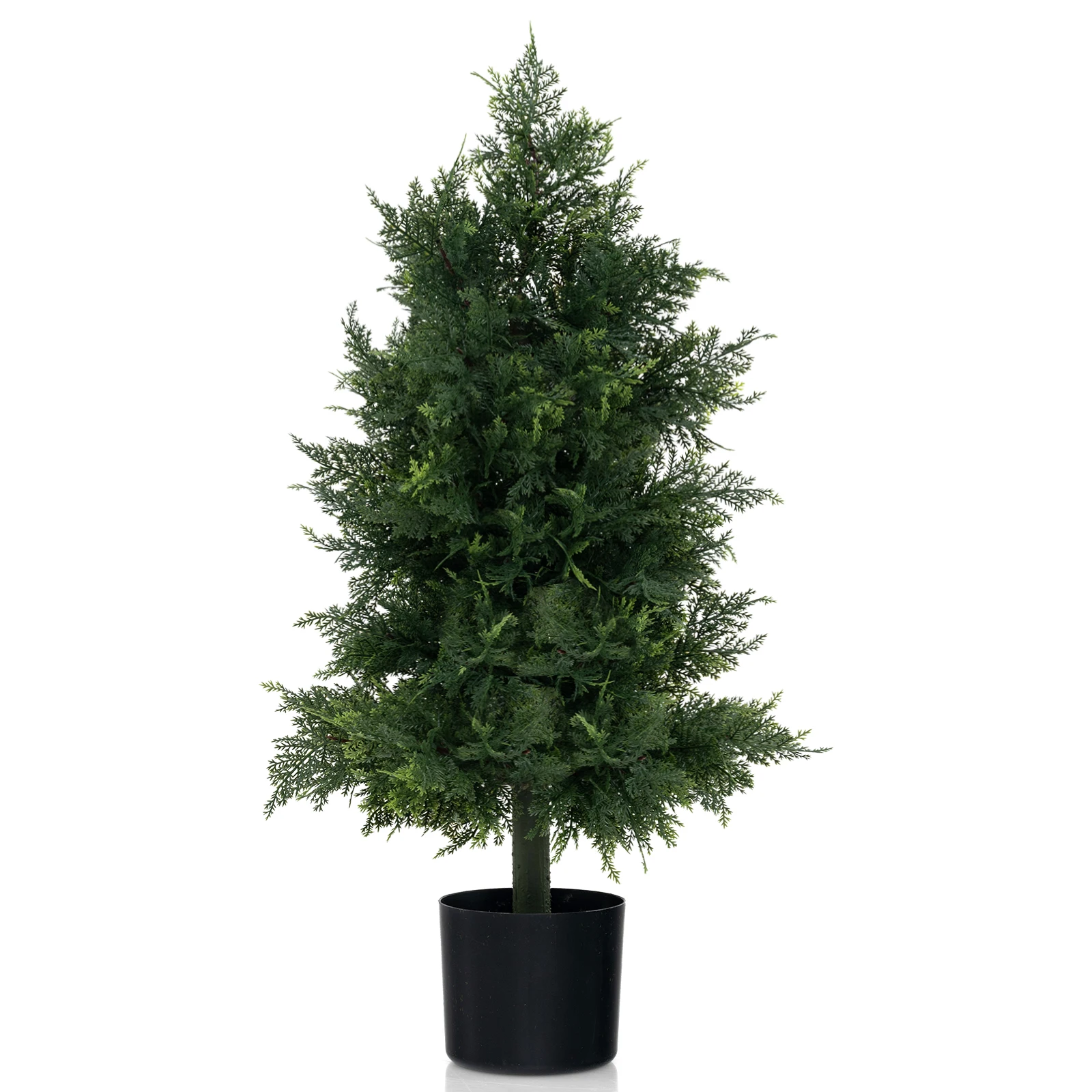 80cm Small Christmas Tree Mini Art plant Cedar Artificial plant Pine Tree Artificial Tree with Pot Christmas Tree