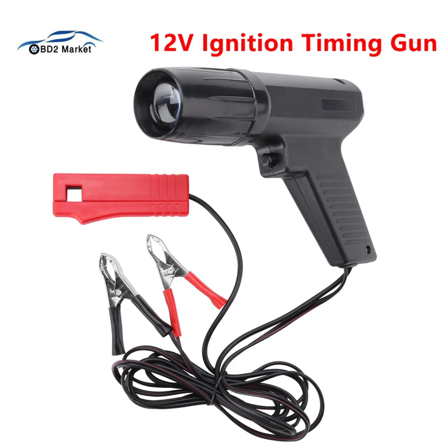 Pistola de sincronización de encendido, lámpara estroboscópica automática, lámpara LED, Detector de bujía, luz de sincronización inductiva para coche, motocicleta, Marina, 12V