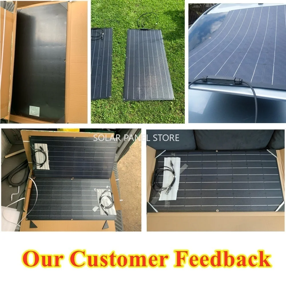 18V Flexible Solar Panels 50W 100W 120W Solar Balcony Photovoltaic Panel for Home Car Boat Camper 12V Battery Charger Waterproof