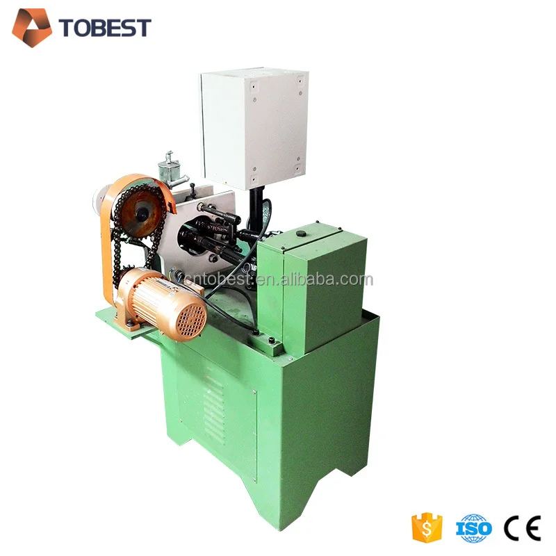 TOBEST Three Rollers Tube Fitting Screw Nipple Pipe Thread Rollers Screw Making Thread Rolling Machine Price