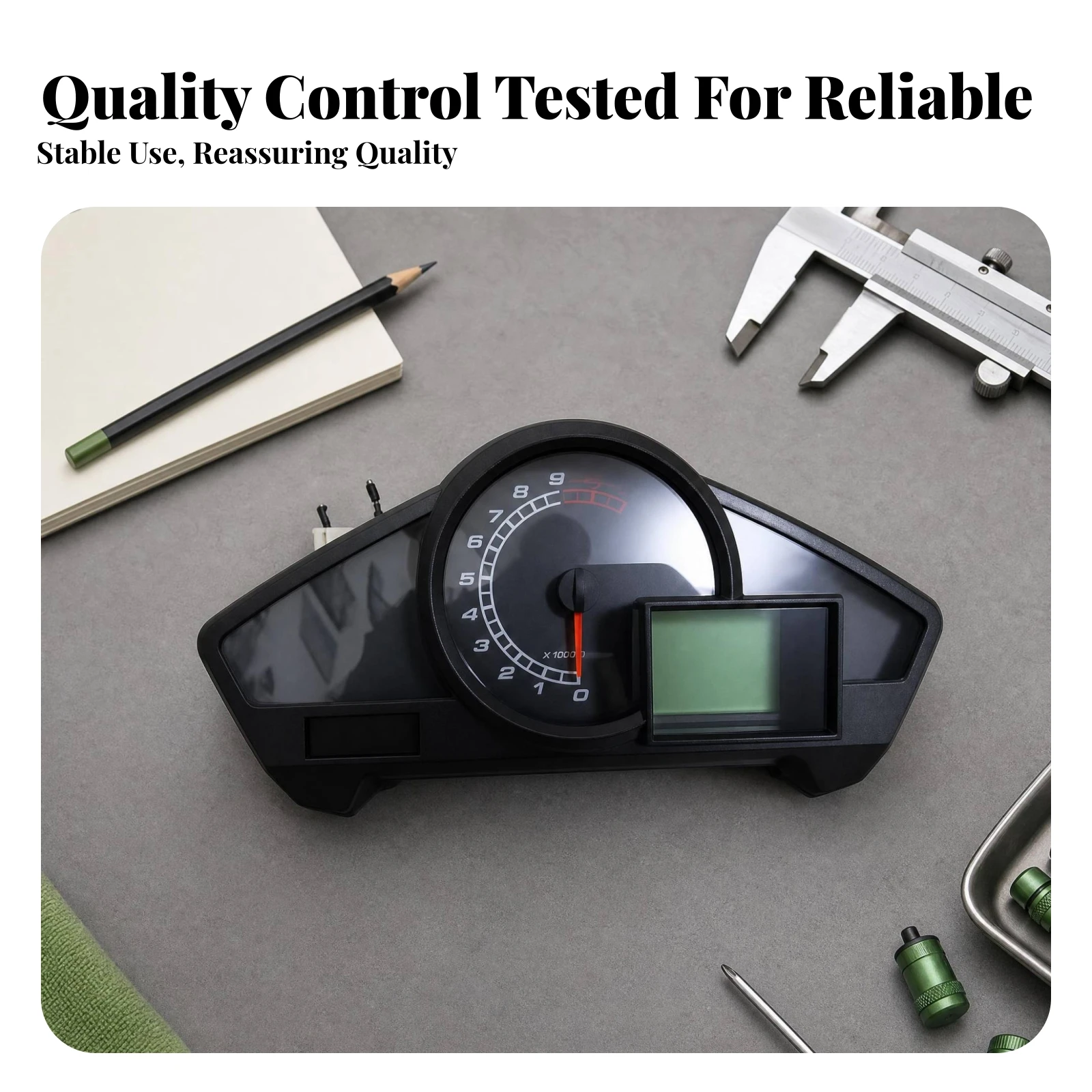 Vehicle Electronics Backlight Display Digital Speedometer Panel Black Plastic Motorcycle Gauge Cluster LCD Instrument Cluster view 2