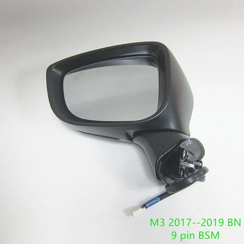 Imagen 2 del producto Montaje de espejo de puerta de carrocería para coche, accesorios para Mazda 3 2017-2019 BN, calentador eléctrico de BAPL-69-18Z, plegable, punto ciego BSM
