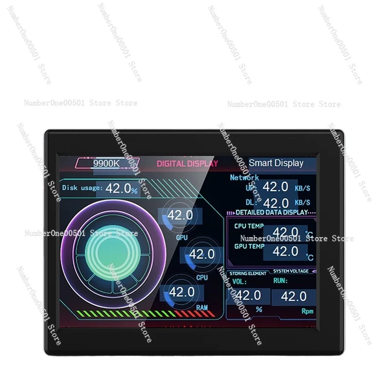 Computer sub-screen 3.5-inch IPS TYPEC sub-screen chassis, computer monitoring usb AID-free USB chassis sub-screen