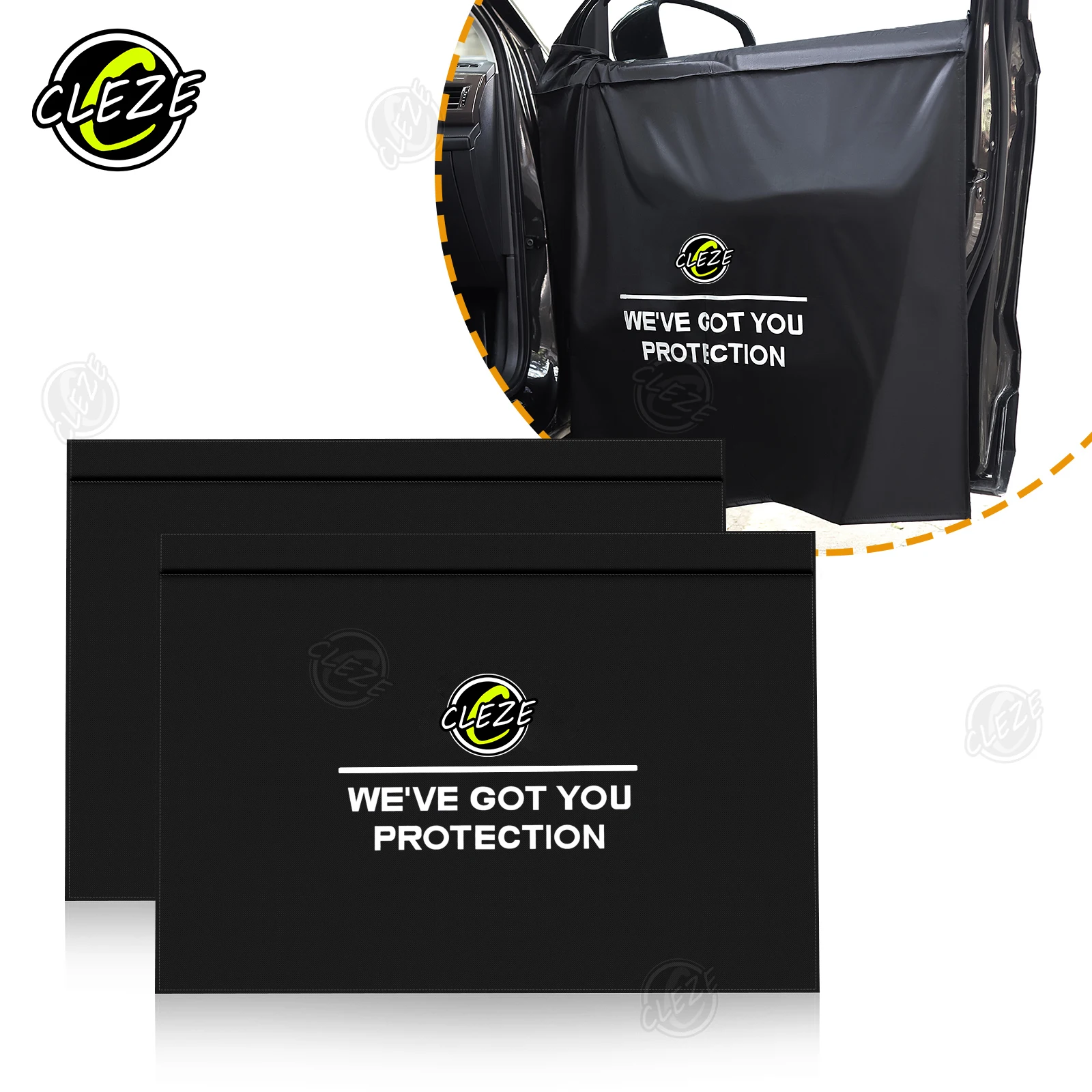 Cleze 4 pçs conjunto borda janela matiz ferramenta equipamentos de cuidados carro dask cobre à prova dwaterproof água para tingir painéis porta do carro envoltório proteção