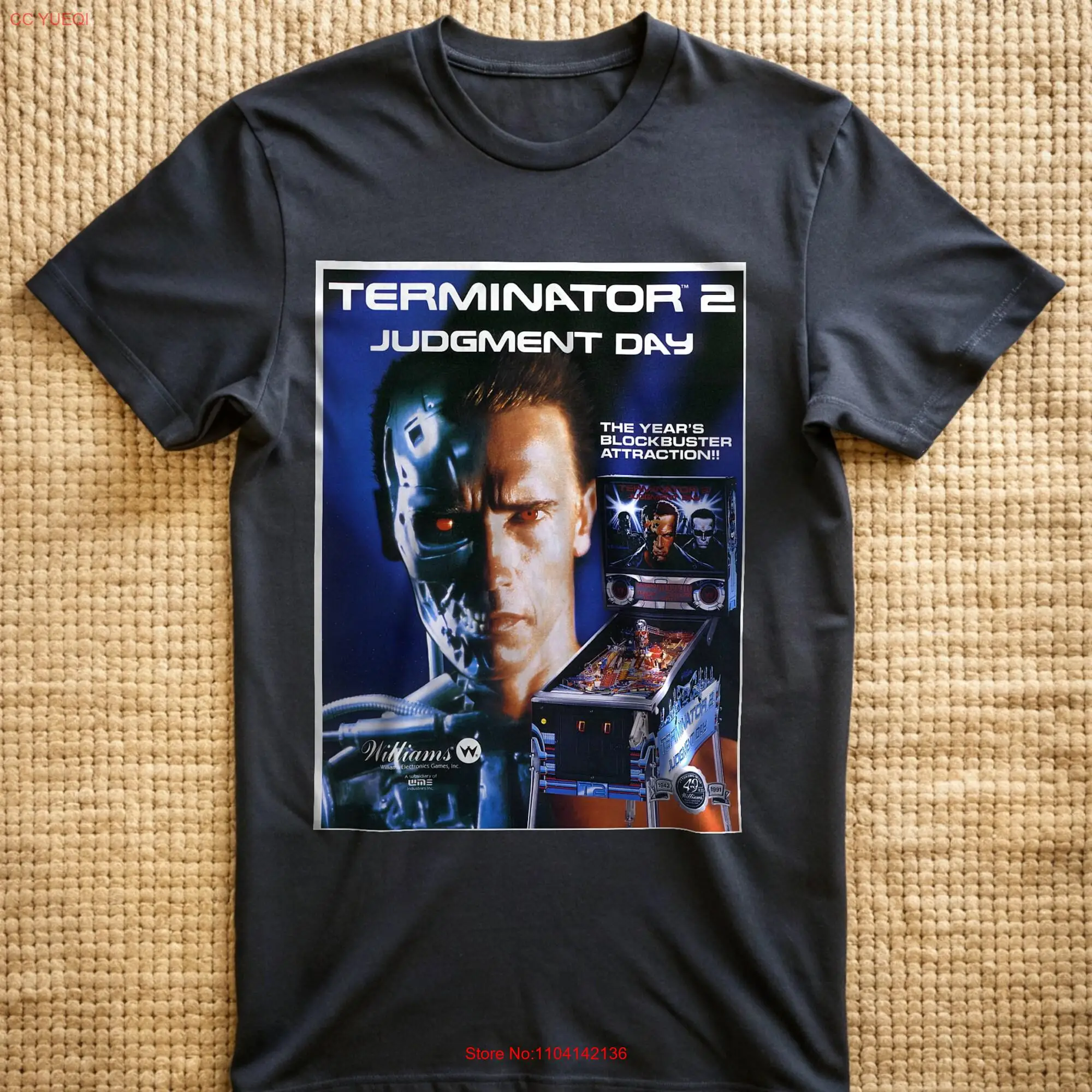 Pinball T Shirt Terminator Arcade Game Gamer High Score Gaming Clothing Birthday long or short sleeves