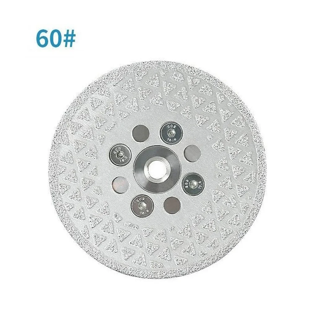 1pcs Brand New Home Grinding Disc Power Tool Double Sided For Marble Granite Ceramic Grinding Disc Silver 100mm