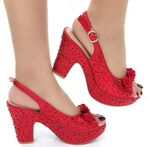 Yüksek topuklu sandalet, gümüş, kadın ayakkabısı, bir düğün için parti Bling Bling katır, rhinestones ile lüks, artı boyutu-42, yaz, Ayakkabı-gümüş-parıltılı 6 büyük satış-no. 6