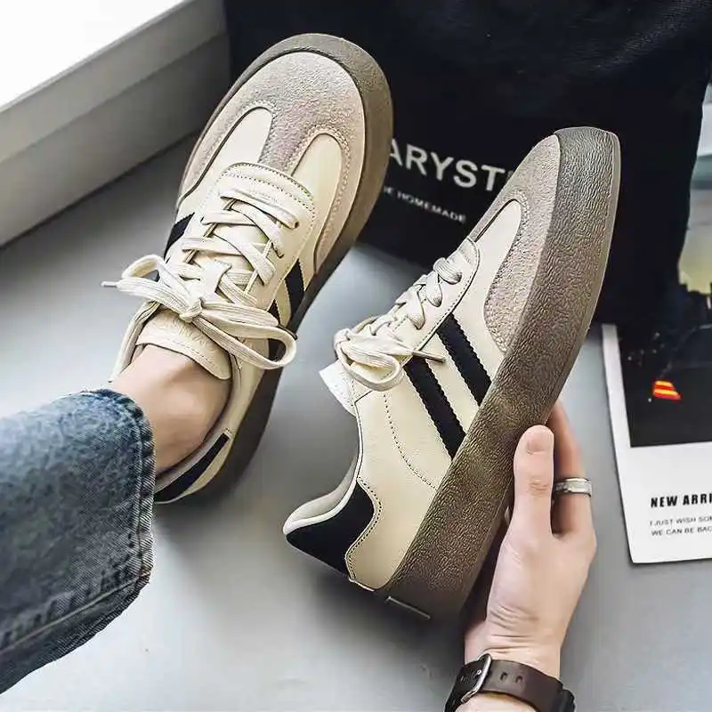 Men's Winter Canvas Shoes Retro Low Top Casual Training Sneakers Hong Kong Style Small Brand Design Sense of Design