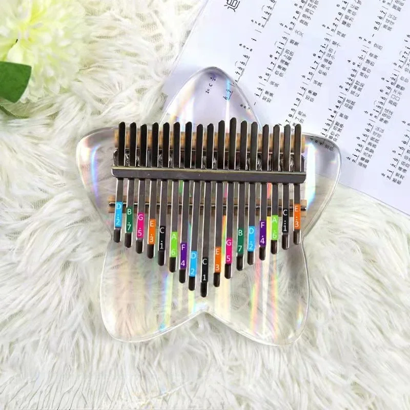 

Transparent Kalimba Thumb Mini Piano Professional 21 Keys Kalimba Adults Strumenti Musicali Keyboard Musical Instrument WZ50MZ