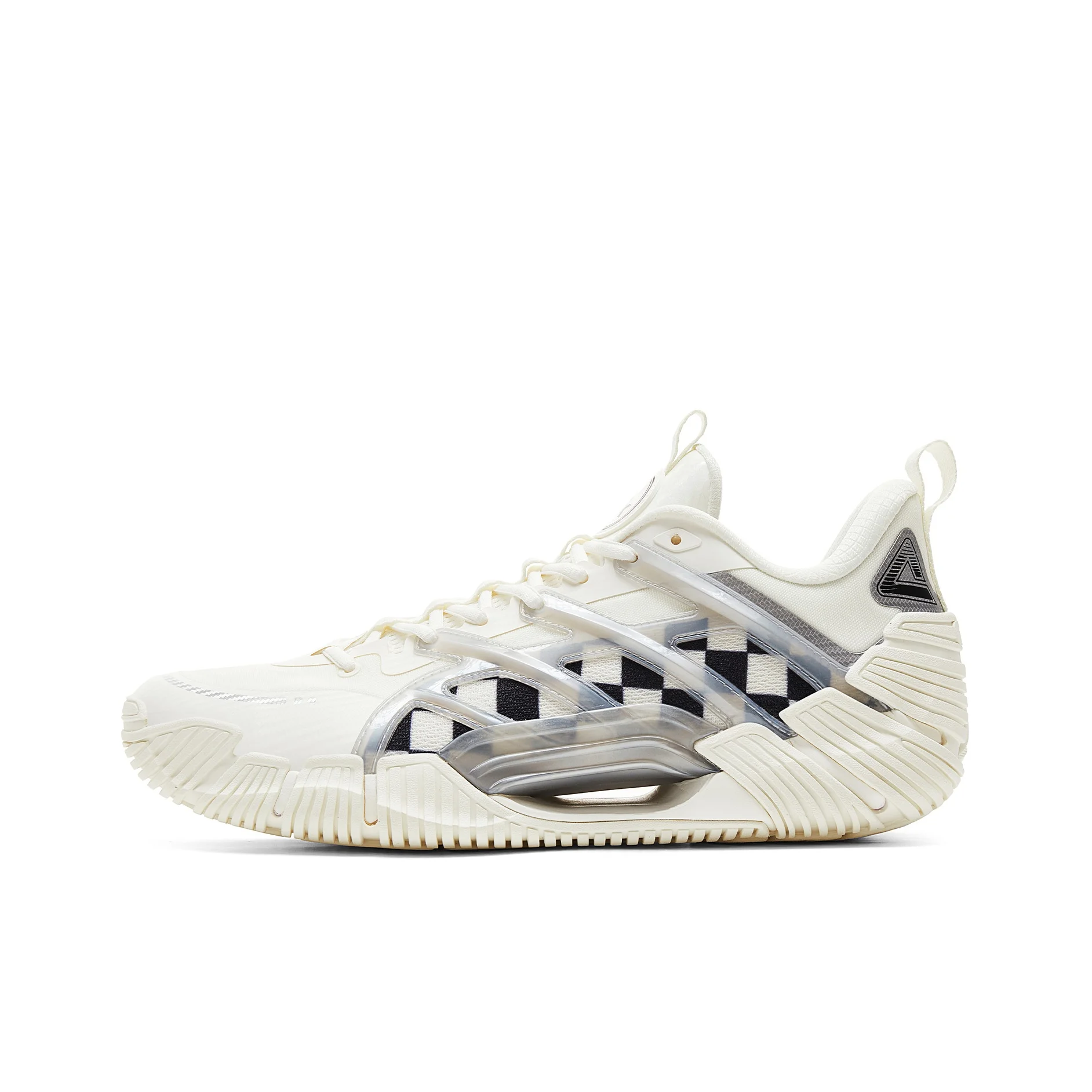 PEAK Yanwu 2 Zapatillas de baloncesto de rendimiento de caña baja para hombre, color marfil
