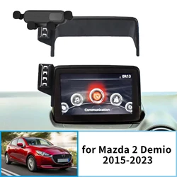 Car Mobile Phone Holder for Mazda 2 2015~2023 Mazda2 Demio Hatchback GPS Bracket Navigation Stand Auto Accessories
