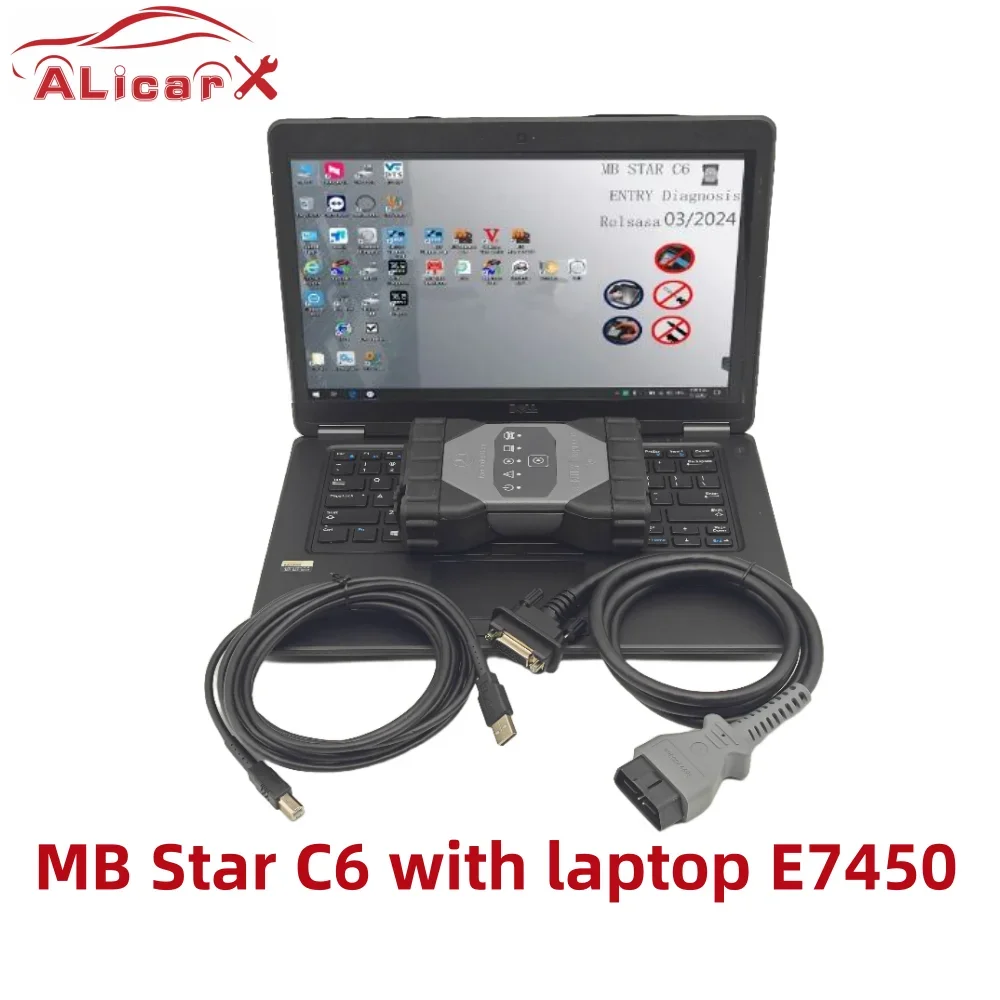 New MB Star C6 support DOIP wifi Multiplexer VCI with V2024.03 SSD software laptop E7450 I5 for Truck car diagnosis tool obd2