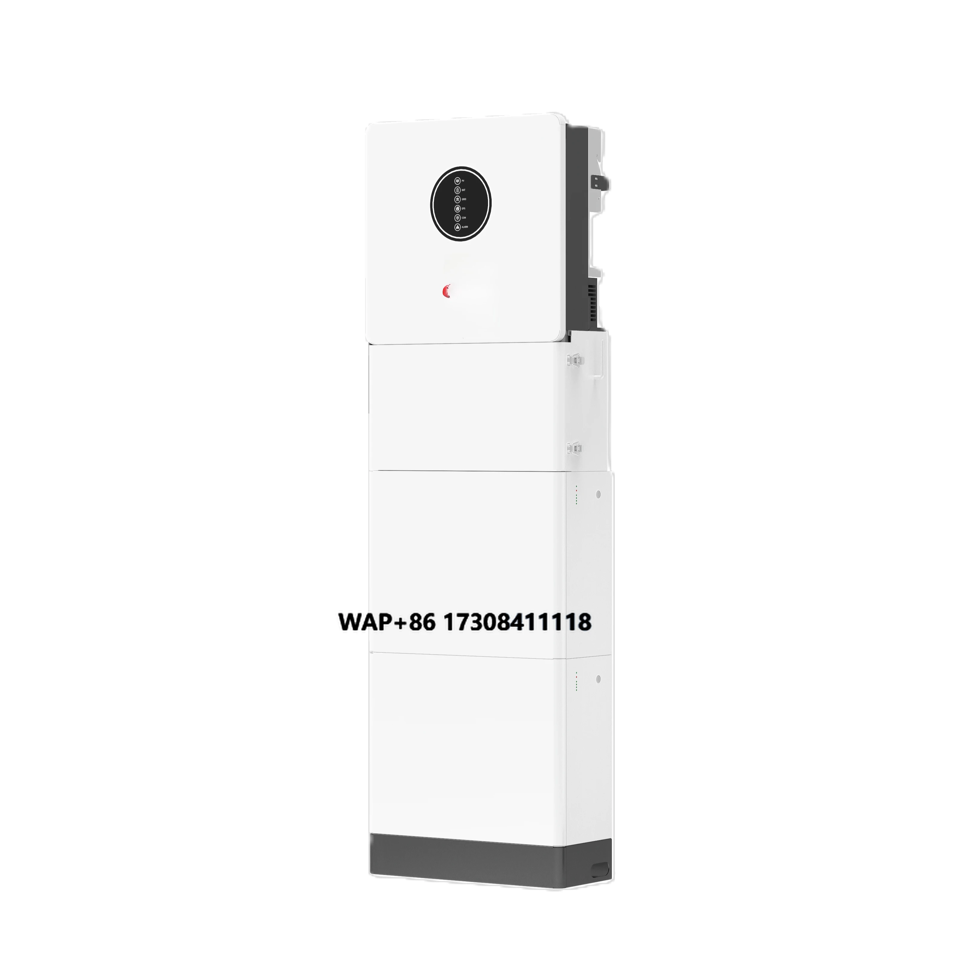 All in One Wall Mounted Residential 10kwh BackUp Power With 51.2v Storage Battery and Hybrid Inverter