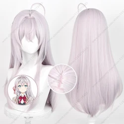 Alisa Mikhailovna Kujou 코스프레 가발 60cm 긴 그레이 핑크 내열성 합성 머리카락